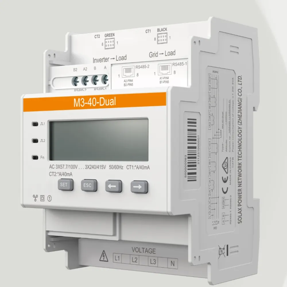 SolaX 3 phase CT smart meter up to 100A with 2 metering points