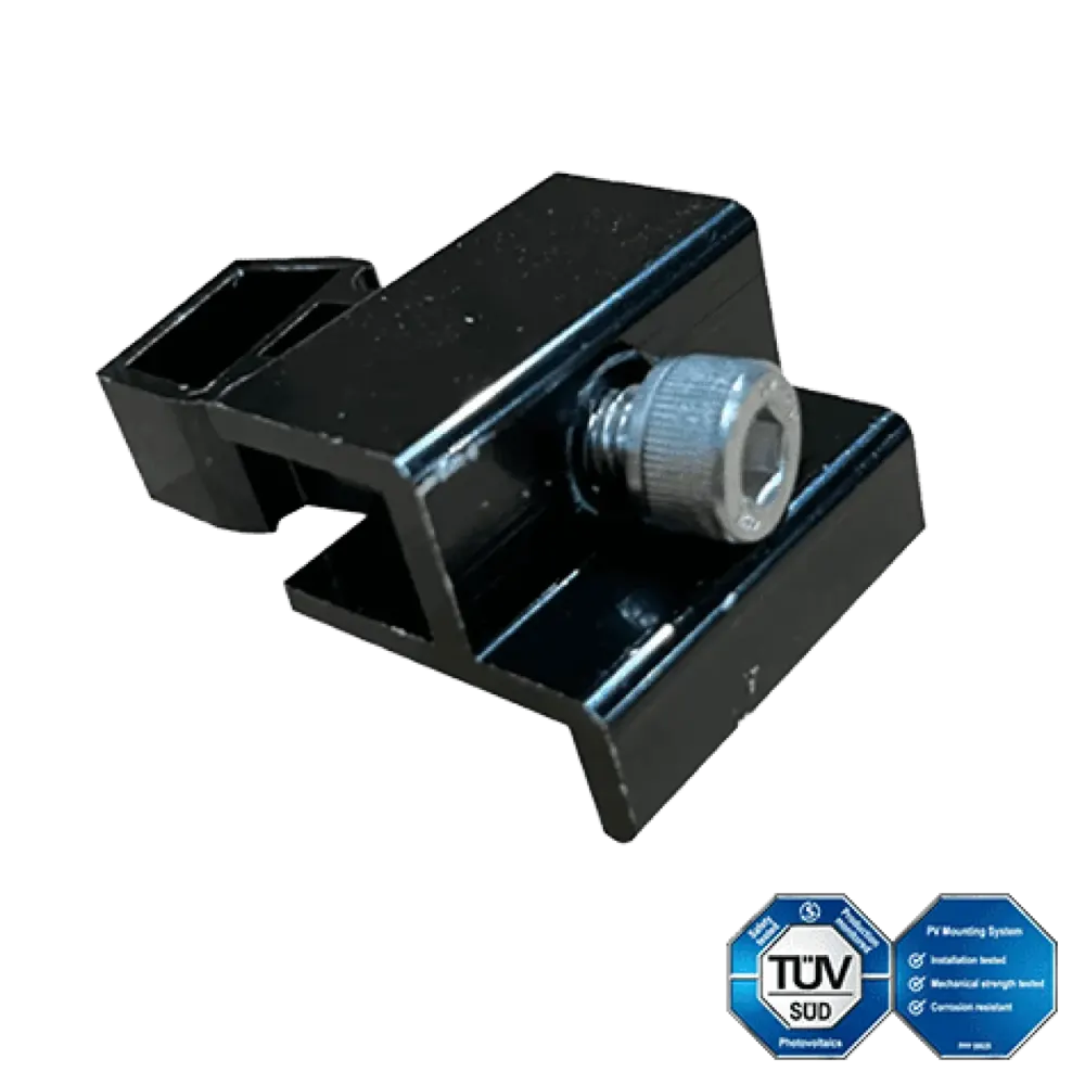 Enerack end-clamp 30-40mm black