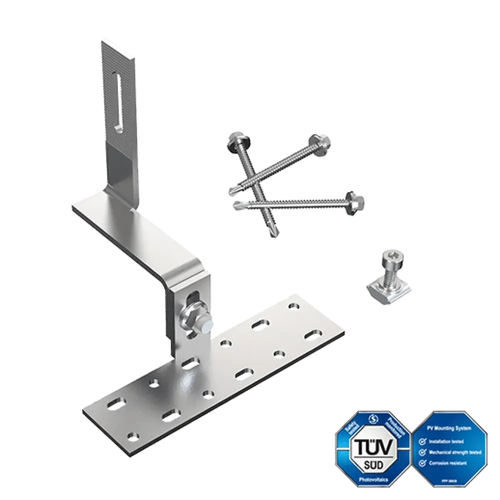 Enerack adjustable tile roof hook T07 - side mounted
