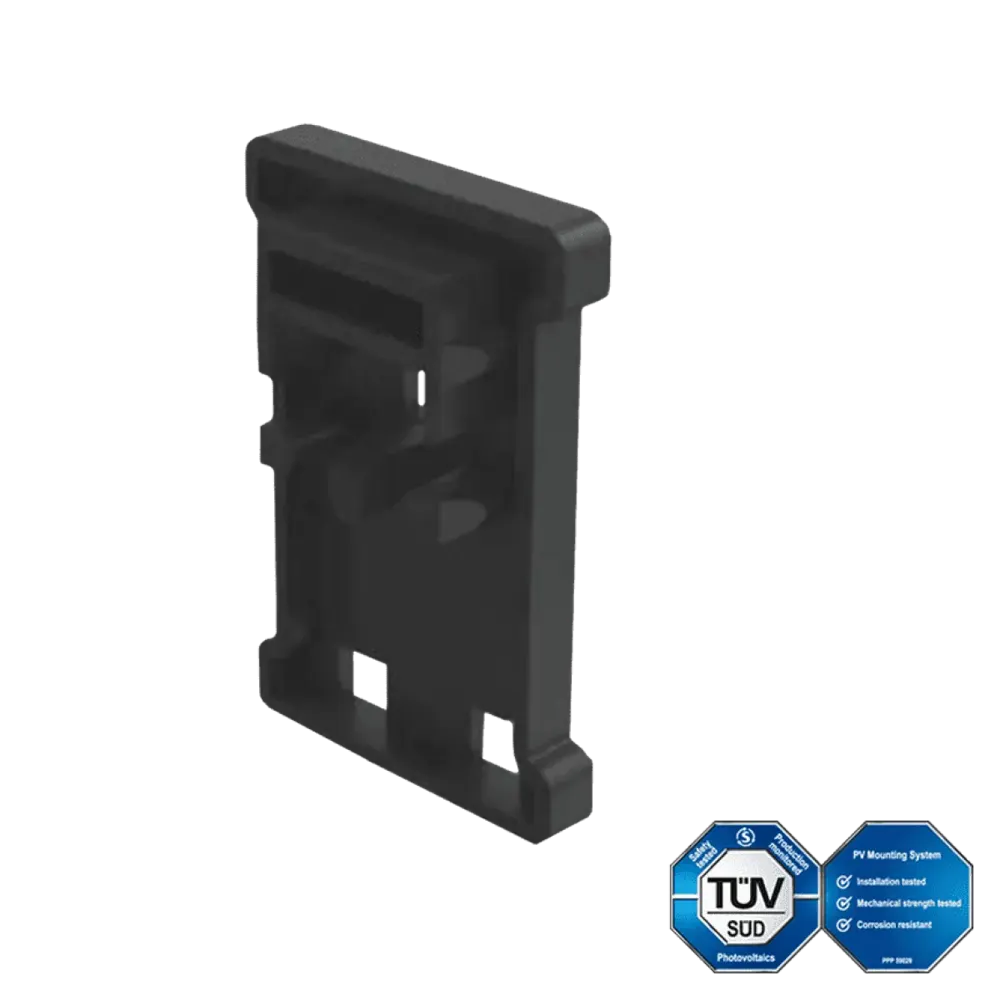 Enerack rail end cover cap made of EPDM rubber